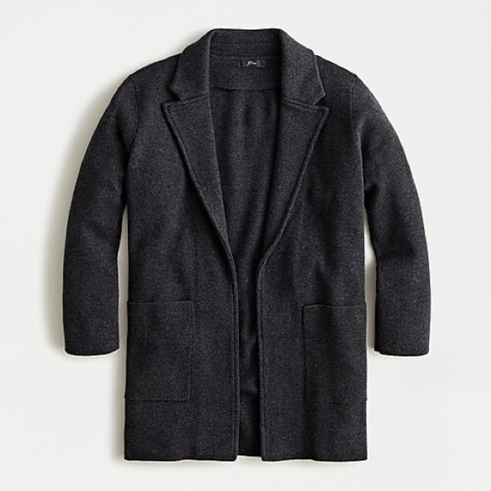 J Crew Open Front Sweater Blazer